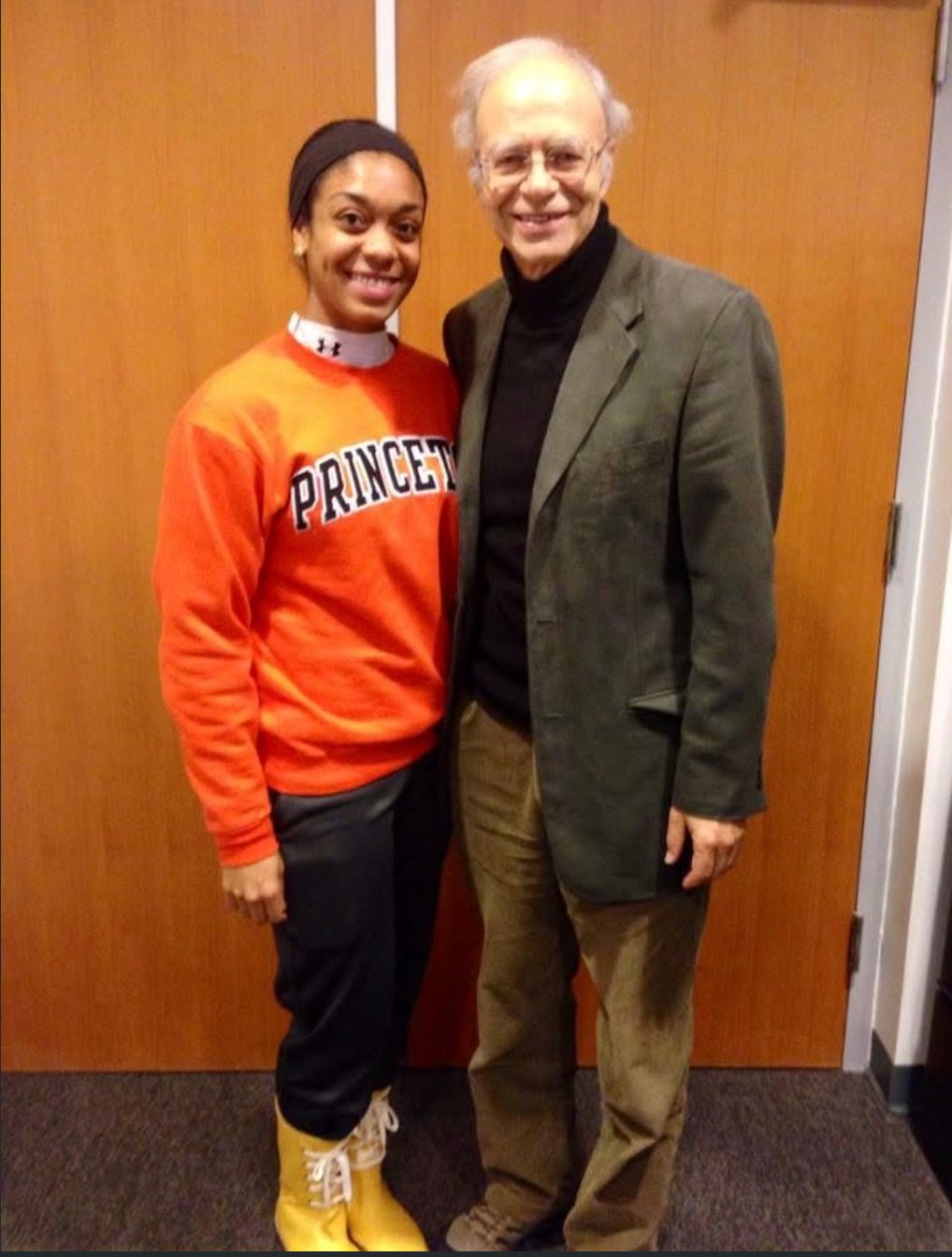 Monique with Professor Peter Singer